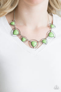 Paparazzi - Make a Point Pyramid Shape Necklace - Choose from Black, Green or Yellow