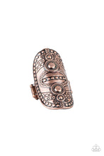 Load image into Gallery viewer, Paparazzi Tiki Trail - Copper Tribal Inspired Ring
