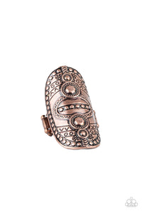 Paparazzi Tiki Trail - Copper Tribal Inspired Ring