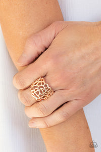 Paparazzi - Get Your FRILL - Rose Gold Filigree Ring