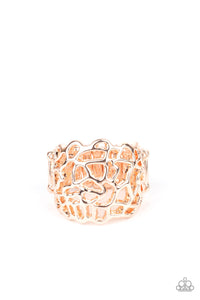 Paparazzi - Get Your FRILL - Rose Gold Filigree Ring