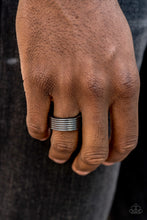 Load image into Gallery viewer, Paparazzi A Man&#39;s Man Black Men&#39;s Ring
