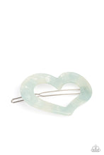 Load image into Gallery viewer, Paparazzi - HEART Not to Love - Blue Heart Hair Clip
