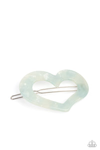 Paparazzi - HEART Not to Love - Blue Heart Hair Clip