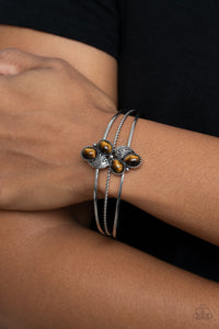 Eco Enthusiast - Brown Cuff Bracelet - Paparazzi