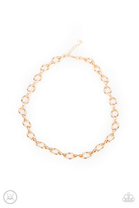 Paparazzi - Craveable Couture - Gold Choker Necklace