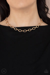 Paparazzi - Craveable Couture - Gold Choker Necklace