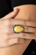 Load image into Gallery viewer, Paparazzi - BADLANDS Romance - Yellow Stone Ring
