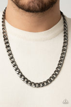 Load image into Gallery viewer, Knockout Champ - Black Necklace - Men&#39;s Urban Necklace - Paparazzi
