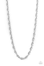 Load image into Gallery viewer, Paparazzi - Extra Entrepreneur - Men&#39;s Silver Rope Chain Necklace
