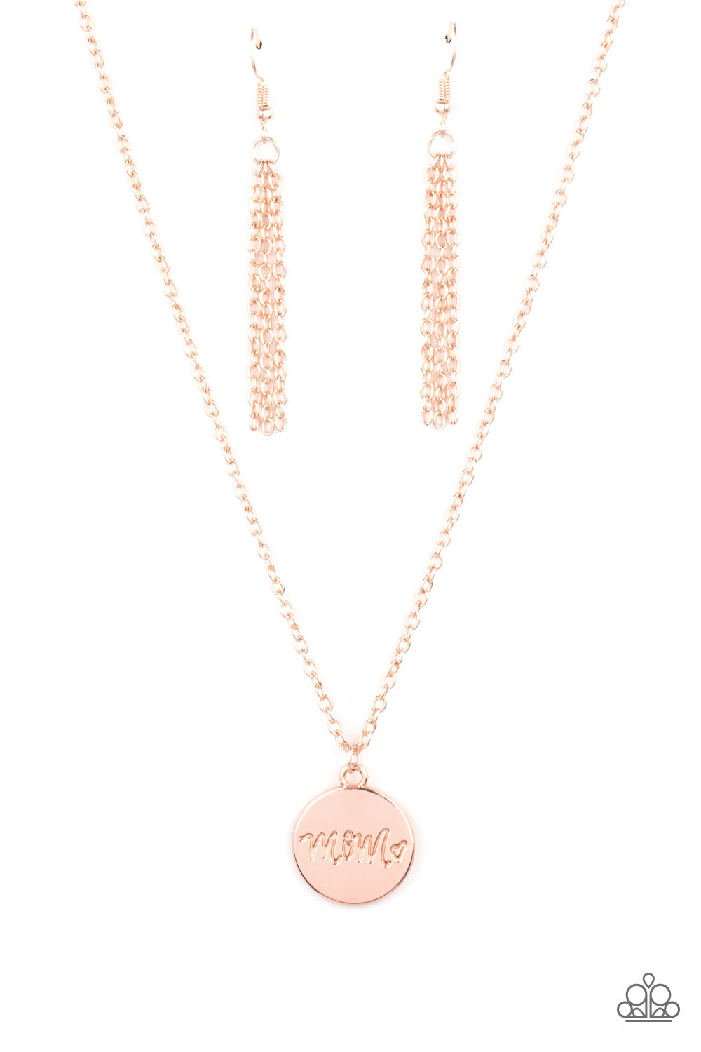 The Cool Mom - Rose Gold Necklace - Paparazzi