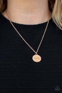 The Cool Mom - Rose Gold Necklace - Paparazzi