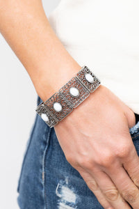 Paparazzi - Cakewalk Dancing - White Bracelet