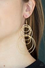 Load image into Gallery viewer, Paparazzi - I Feel Dizzy - Gold Earrings
