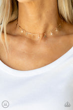 Load image into Gallery viewer, Paparazzi - Little Miss Americana - Gold Chocker Necklace
