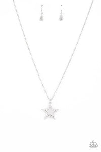 American Anthem - White Star Short Necklace - Paparazzi