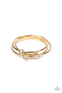 Paparazzi - Be All You Can Bedazzle - Gold or Pink Bangle Bracelet
