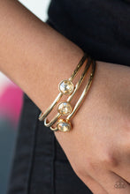 Load image into Gallery viewer, Paparazzi - Be All You Can Bedazzle - Gold or Pink Bangle Bracelet
