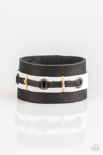 Load image into Gallery viewer, Paparazzi Bear Lake Black Urban Leather Bracelet
