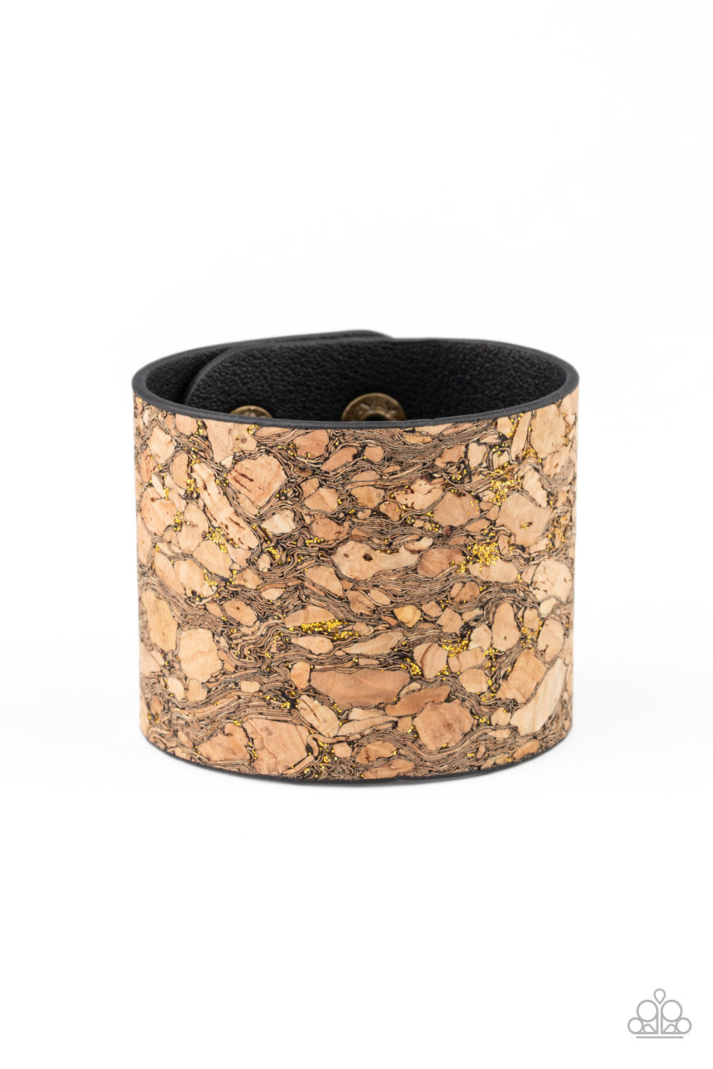 Paparazzi - Cork Congo - Cork and Brass Wrap Bracelet