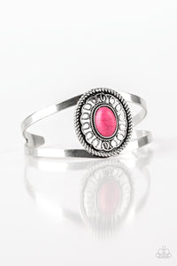 Deep In the Tumbleweeds Pink Cuff Bracelet