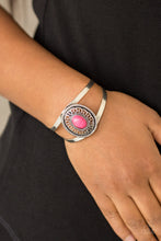 Load image into Gallery viewer, Deep In the Tumbleweeds Pink Cuff Bracelet
