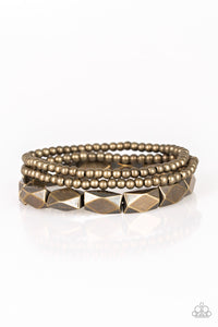 Paparazzi Metal Movement Brass Stretch Bracelet