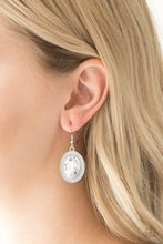 Load image into Gallery viewer, Paparazzi Only Fame in Town White Rhinestone Earring
