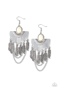 Sure Thing Chief Women's White Earrings