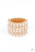 Load image into Gallery viewer, Paparazzi - Verified Vintage - Gold Rhinestone Ring
