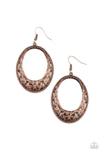 Load image into Gallery viewer, Gardenista Grandeur - Copper Earrings - Paparazzi
