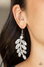 Load image into Gallery viewer, Paparazzi - Ice Garden Gala - White Rhinestone Earrings - LOP Dec 2021
