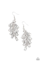 Load image into Gallery viewer, Paparazzi - Ice Garden Gala - White Rhinestone Earrings - LOP Dec 2021
