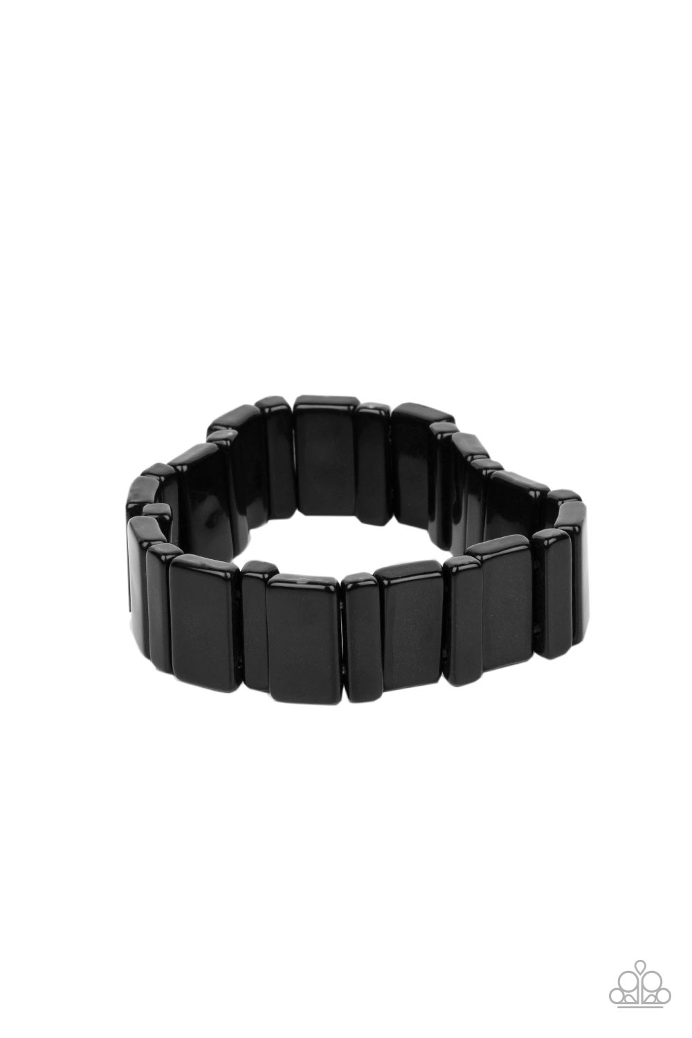 In Plain SIGHTSEER - Black Acrylic Bracelet - Paparazzi