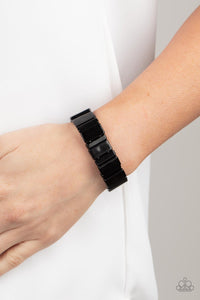 In Plain SIGHTSEER - Black Acrylic Bracelet - Paparazzi