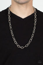 Load image into Gallery viewer, Ringside Throne - Silver Chain Necklace - Men&#39;s Necklace - Paparazzi
