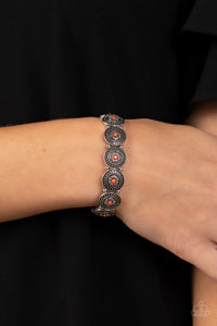 Granada Garden Party - Orange Stretch Bracelet - Paparazzi