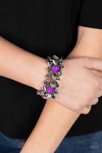 A Perfect TENACIOUS - Purple Stretch Bracelet - Paparazzi