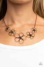 Load image into Gallery viewer, Time to GROW - Copper Floral Necklace - Paparazzi
