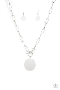 Paparazzi - Tag Out - Silver Necklace