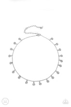 Load image into Gallery viewer, Chiming Charmer - Silver Chocker Necklace - Paparazzi
