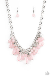 Beachside Dance - Pink Necklace - Paparazzi