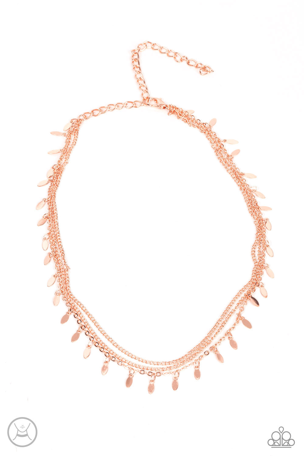 Paparazzi - Monochromatic Magic - Rose Gold Chocker Necklace