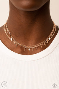 Paparazzi - Monochromatic Magic - Rose Gold Chocker Necklace