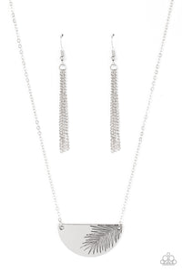 Cool, PALM, and Collected - Silver Chocker Necklace - Paparazzi