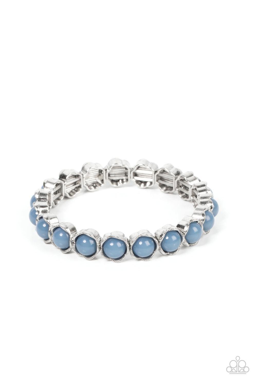 Lets be Buds - Blue Stretch Bracelet - Paparazzi