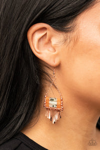 Riverbed Bounty - Copper Earrings - Paparazzi