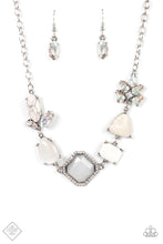 Load image into Gallery viewer, Eco Enchantment - White Necklace - Fashion Sunset Sightings Paparazzi - June 2022
