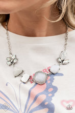 Load image into Gallery viewer, Eco Enchantment - White Necklace - Fashion Sunset Sightings Paparazzi - June 2022
