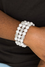 Load image into Gallery viewer, Undeniably Dapper Silver Pearl Bracelet
